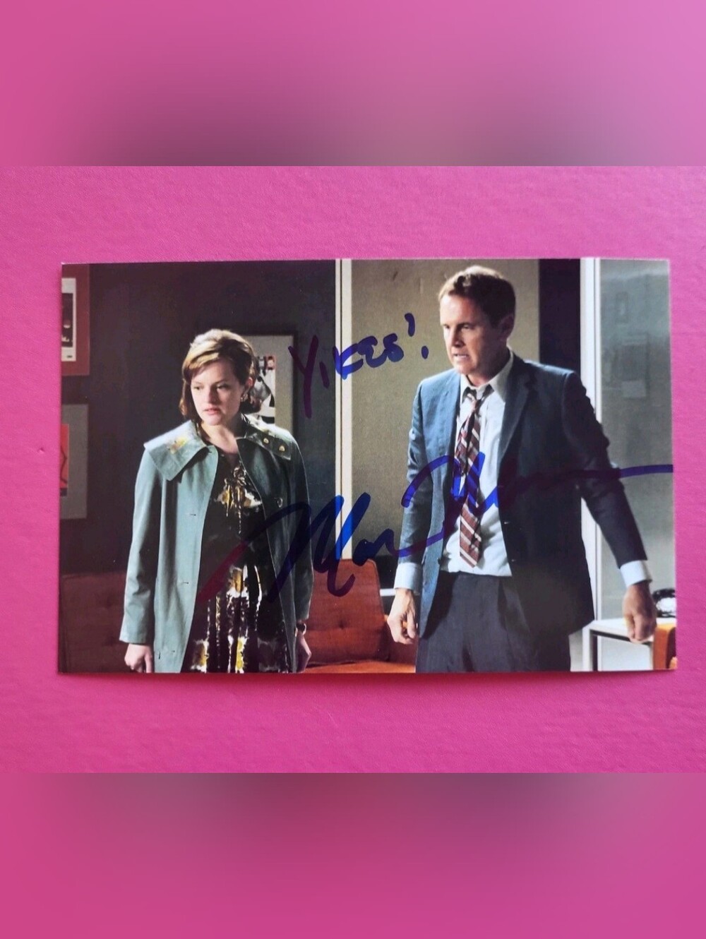 Mark Moses Mad Men Hand Signed 4x6 Autograph Photo Original